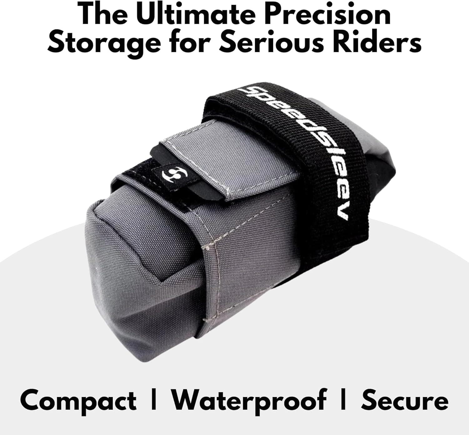 SpeedSleev Ranger 2.0 – Pro-Level Bike Saddle Bag for MTB & Gravel Riders – Ballistic Nylon Construction – Ultra-Stable Storage – Waterproof Under Seat Pack – Medium – Grey Medium Ranger 2.0 - Grey